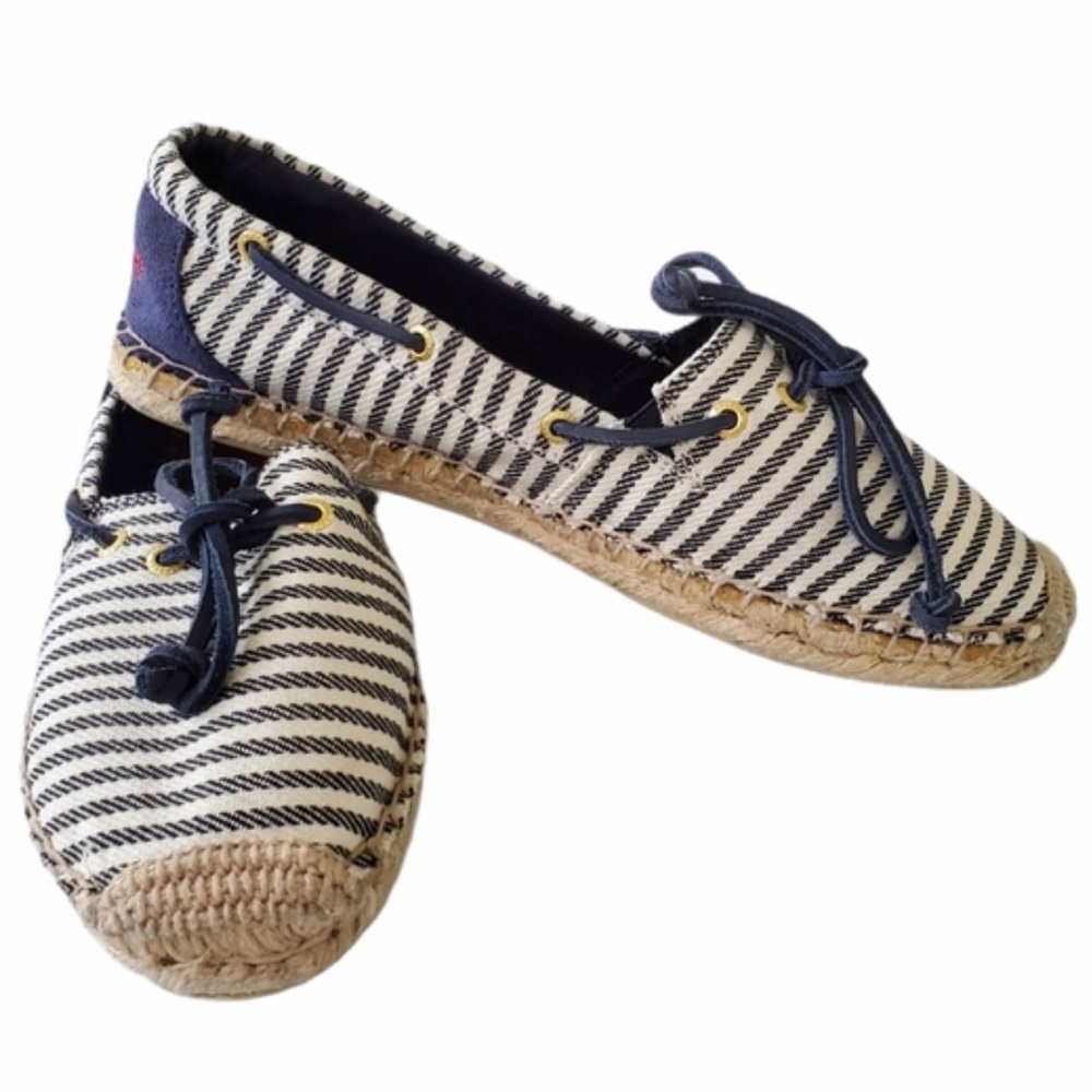 Sperry top-sider striped Katama espadril flats